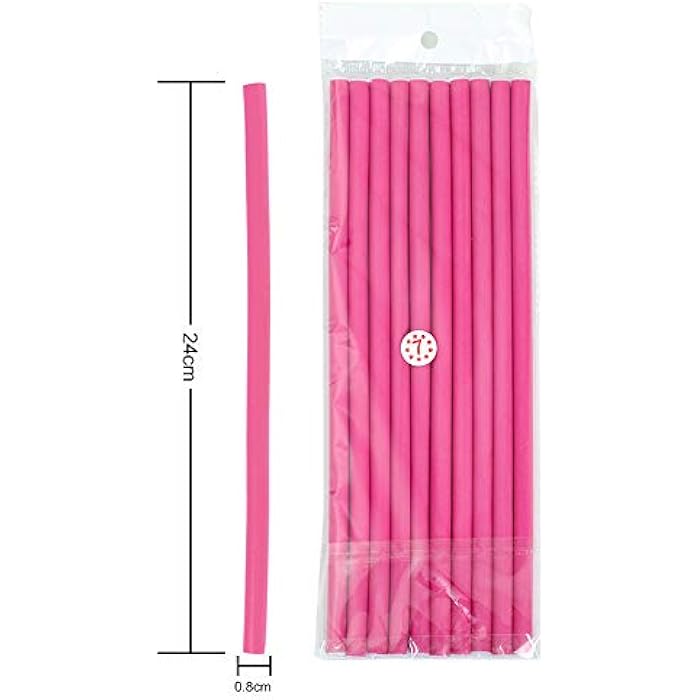 XCCOCO 2Pack(20Rods) Flexi Curling Hair Rods No Heat Soft Foam Hair Curlers Twist Flex Rods Set for Long,Medium,Short Human Hair DIY Hair Curlers Accessories Color Random(Diameter 0.8cm) - Image 3